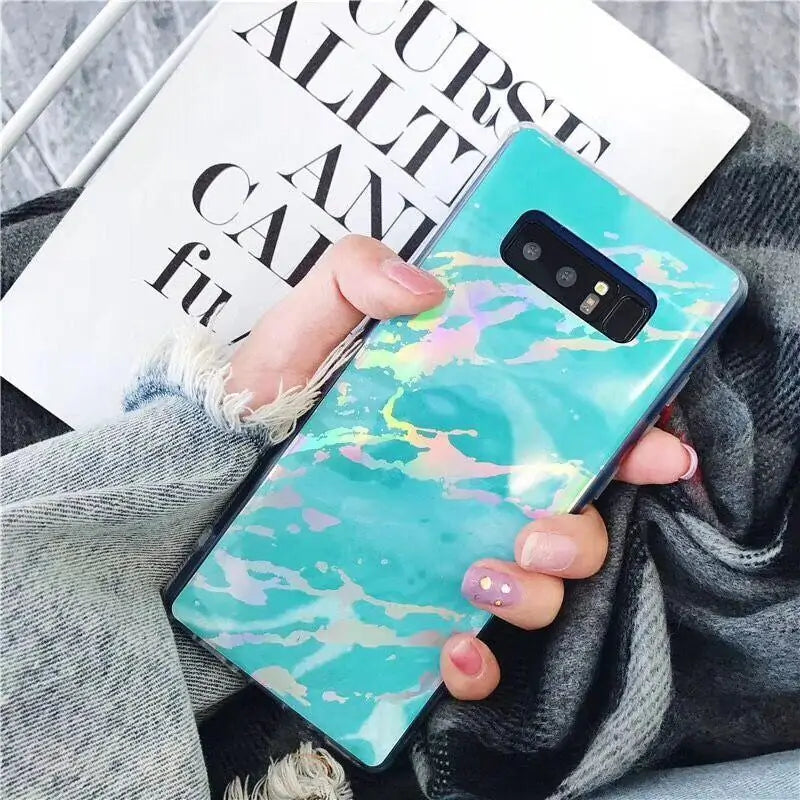 Laser Marble Samsung Cases