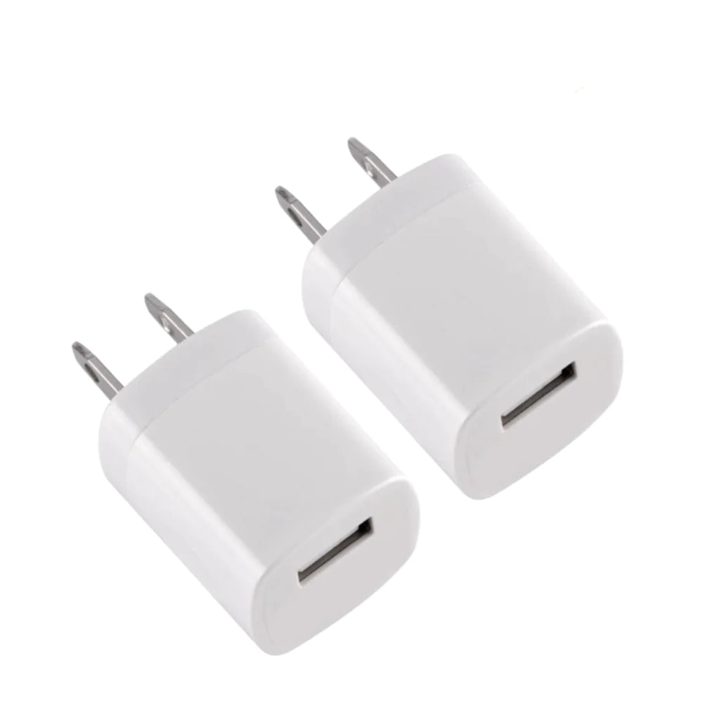 2-pack USB Wall Charger 1A/5V Charger Adapter