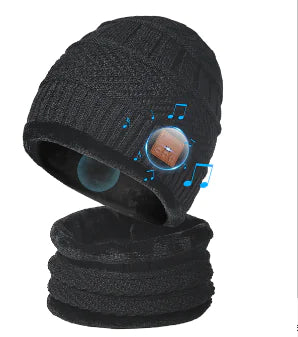 Beanie With Headphone Speaker Mic